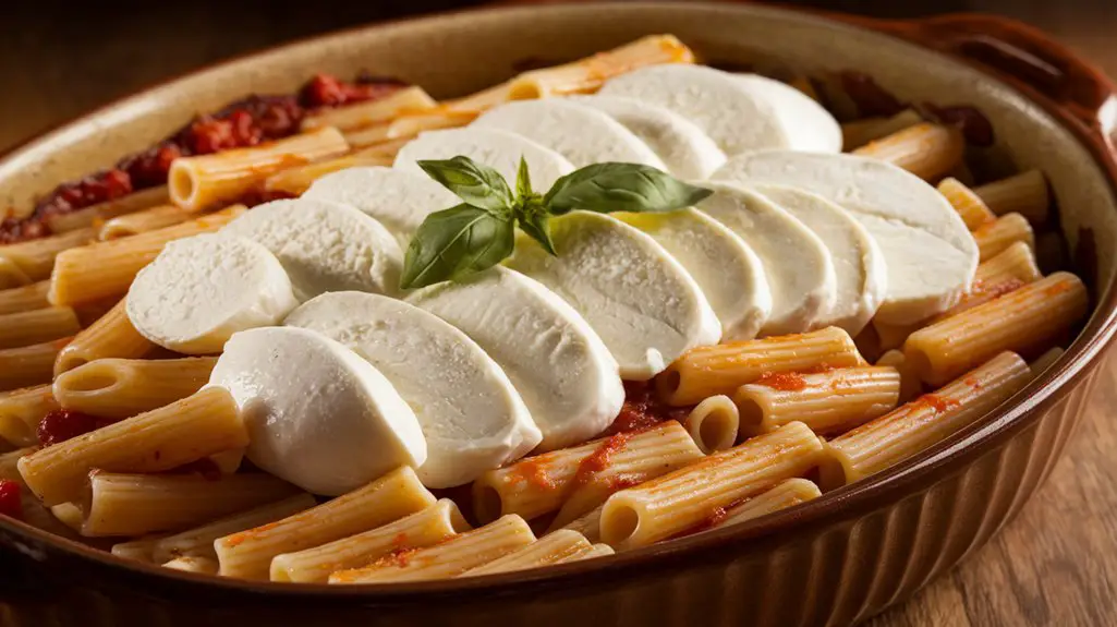Layer Pasta With Mozzarella