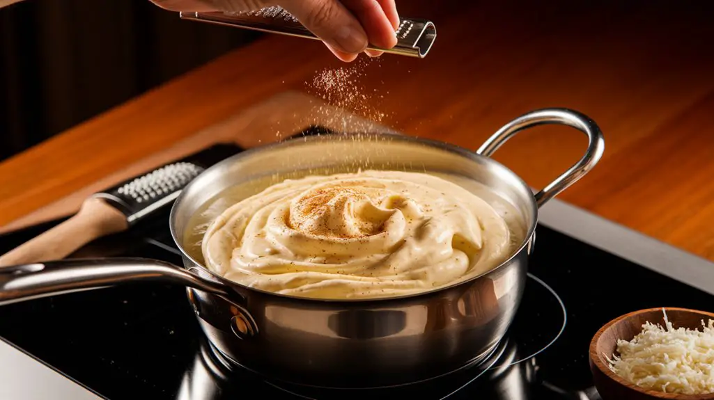 add nutmeg for flavor