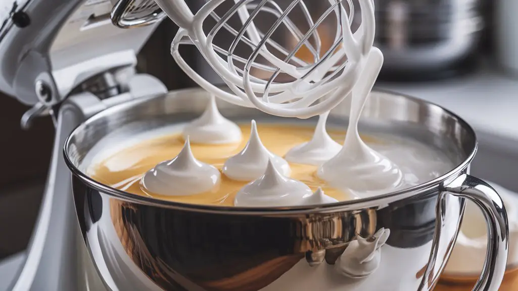 beat egg whites until peaks