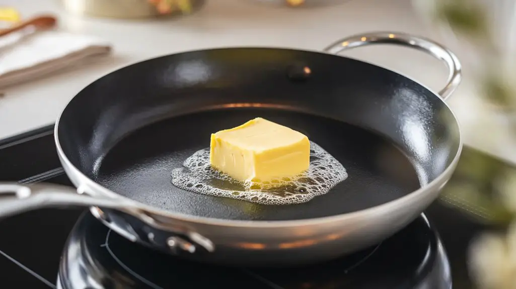 melt butter in skillet