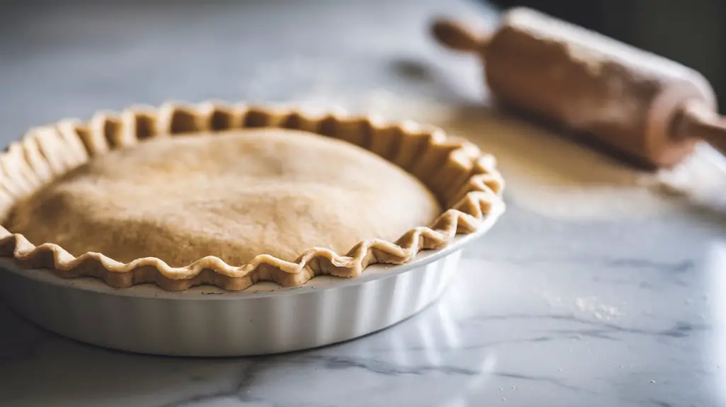 prepare pie crust dish