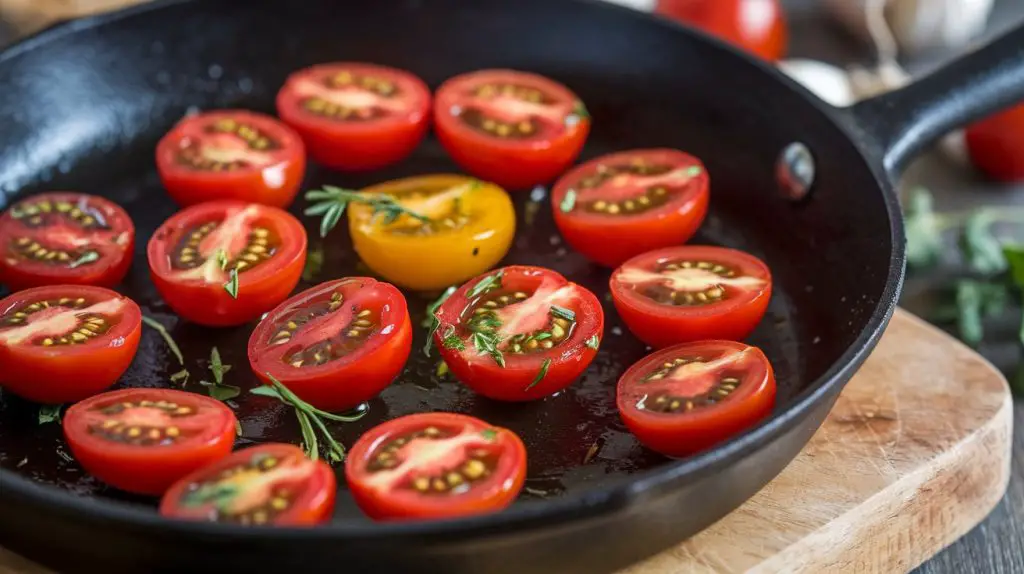 saute tomatoes until softened
