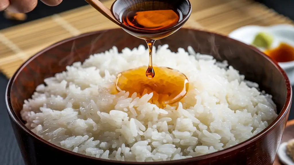 season rice with vinegar