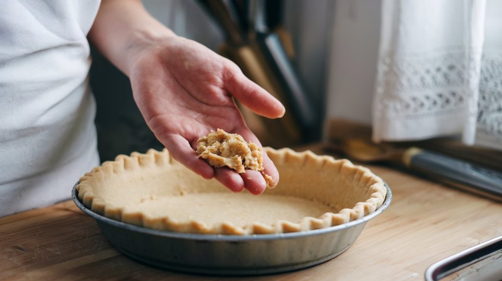 Press Crust Into Pie Pan banana cream pie