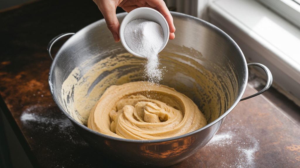 add baking soda salt