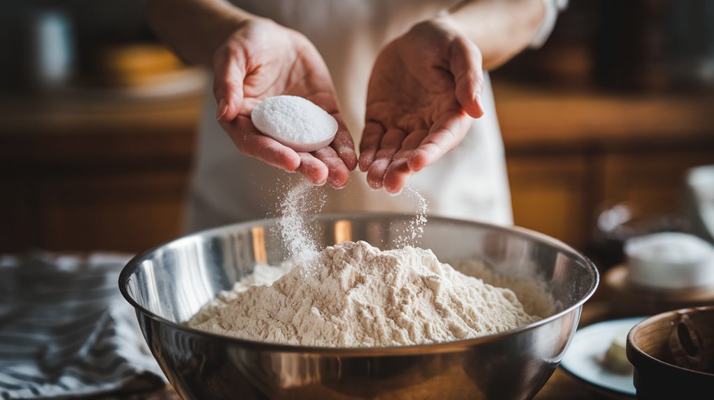 add baking soda salt