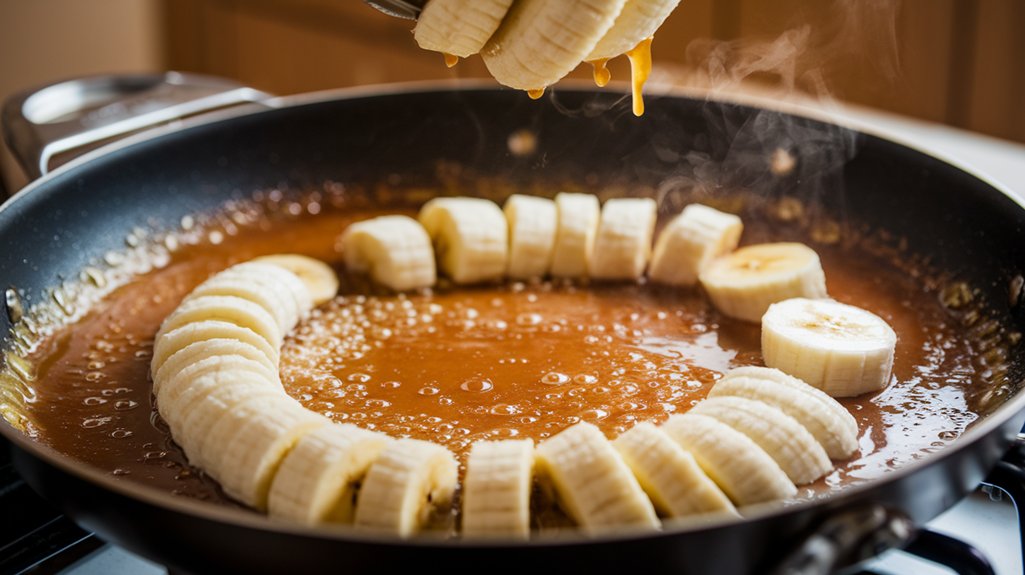 add bananas cook three minutes