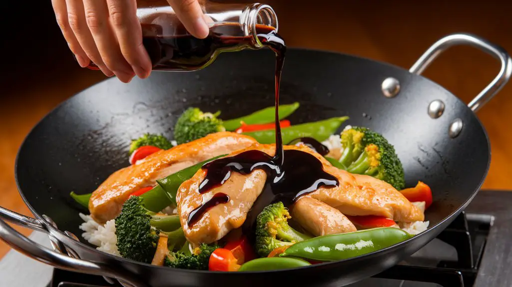 add soy sauce evenly