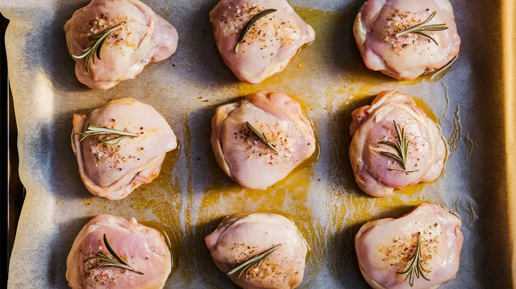 arrange chicken on sheet