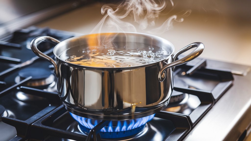 boil water on stove