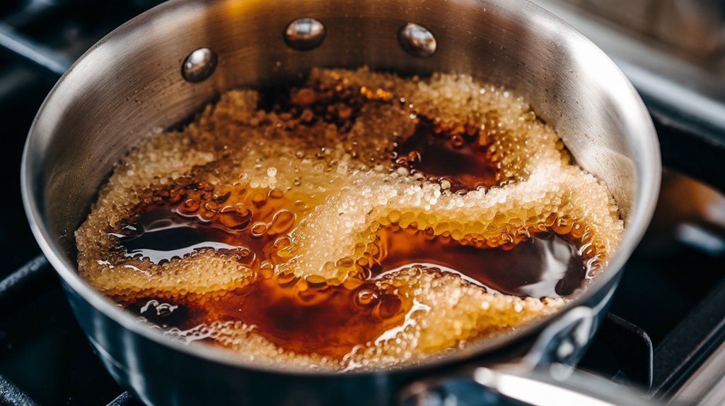 caramelize sugar until golden