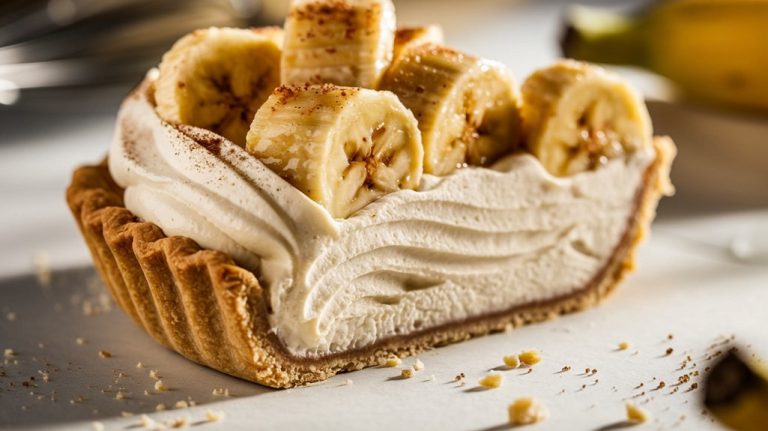 caramelized banana cream dessert