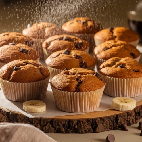 chocolate chip banana muffins