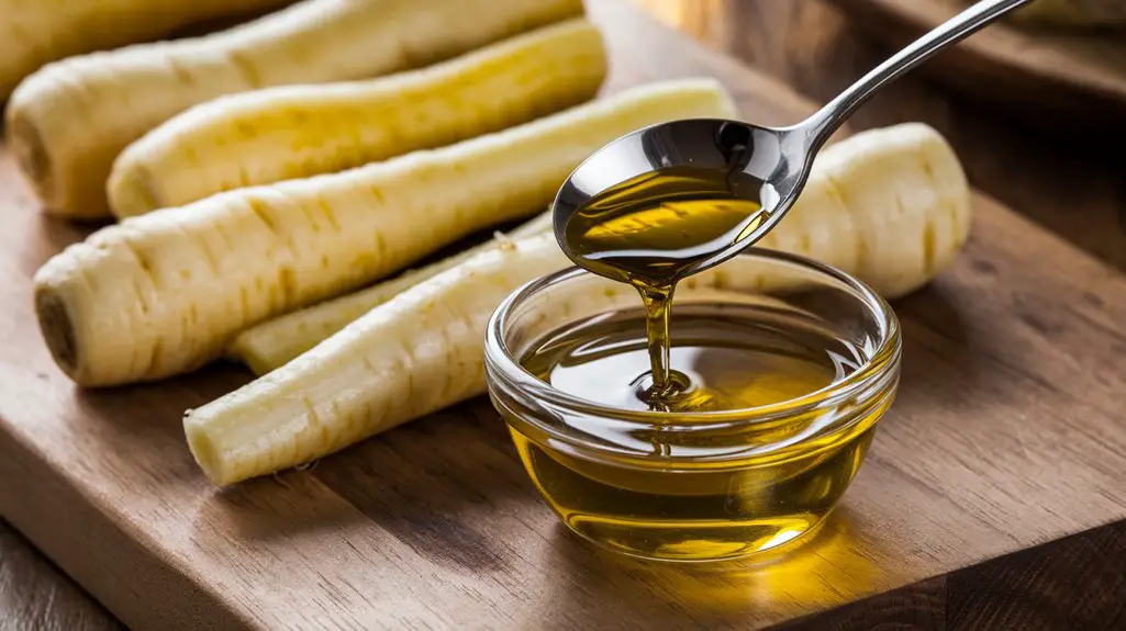 coat parsnips in olive oil
