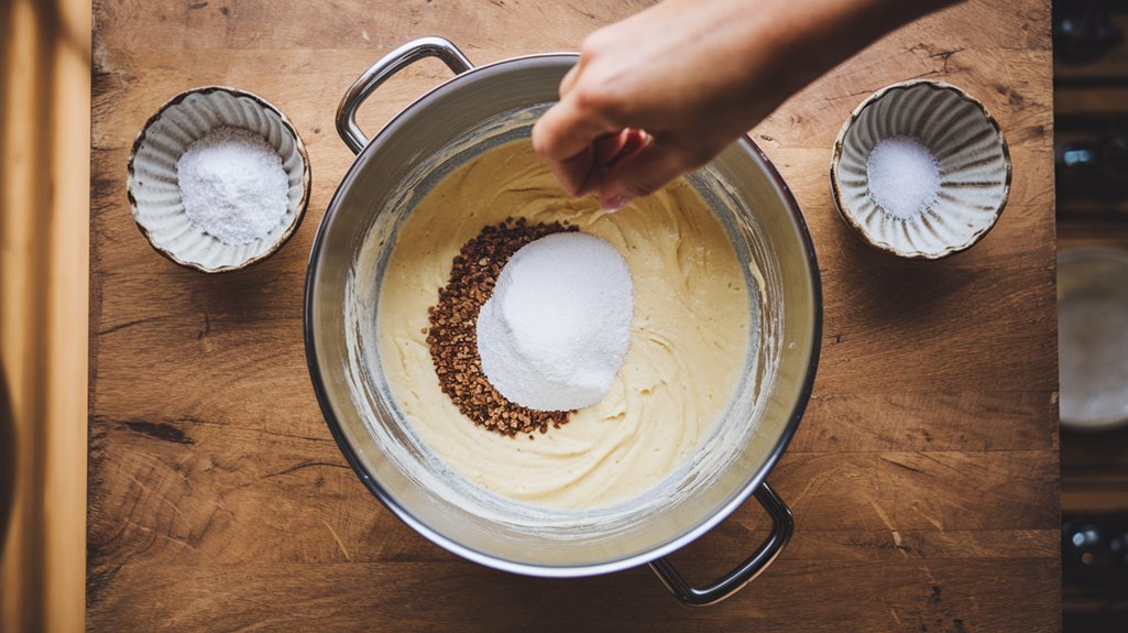 combine baking soda salt