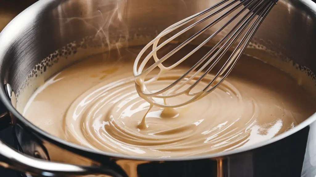 combine milk with roux