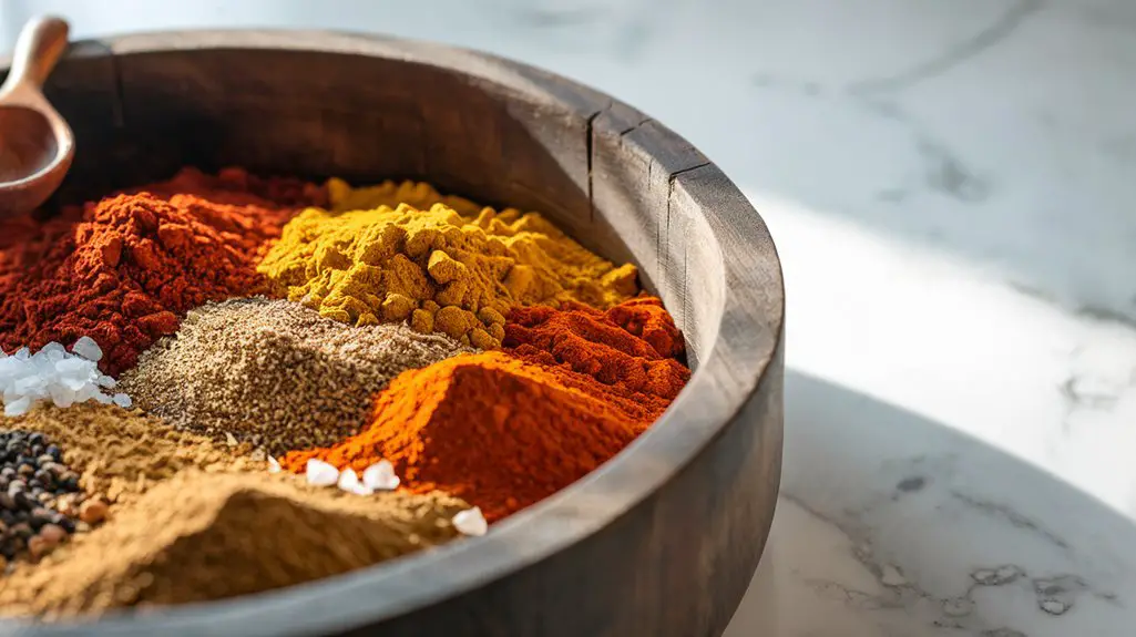 combine spices in bowl