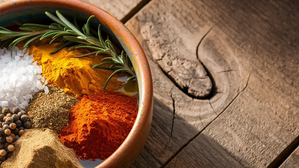 combine spices in bowl