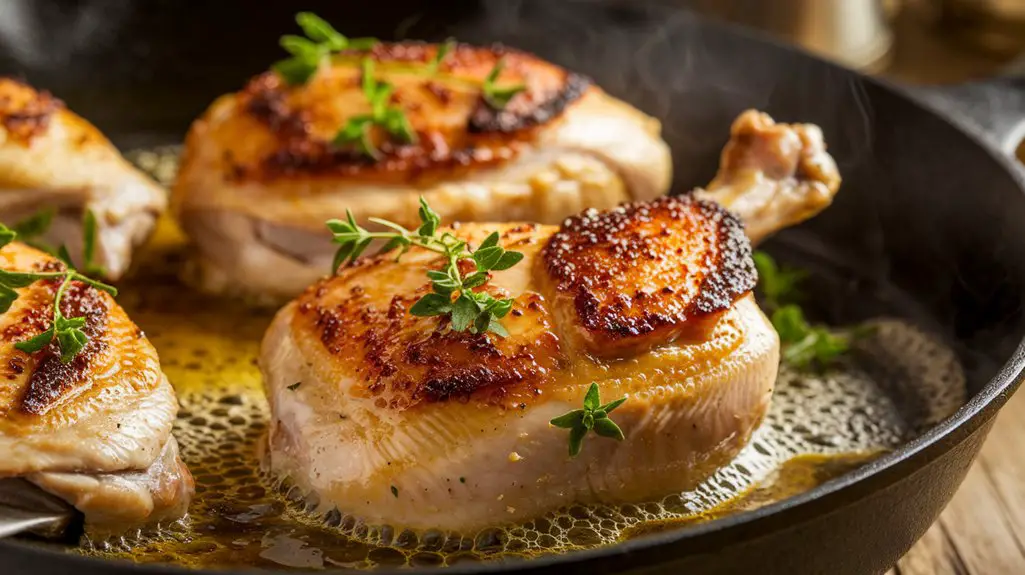 cook chicken until golden