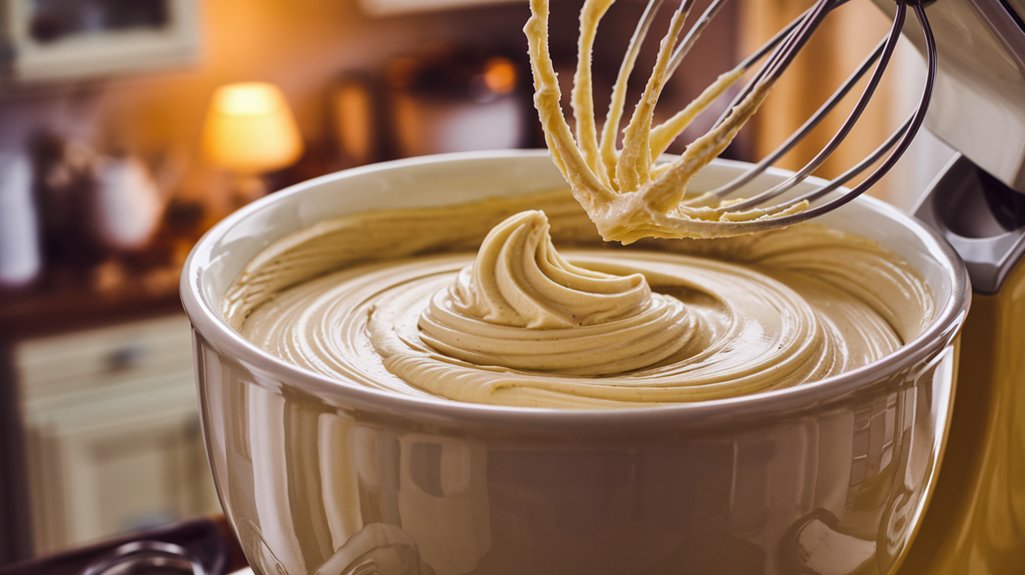 cream butter and sugars