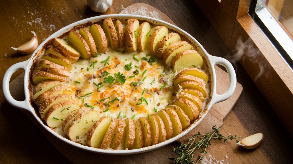 creamy garlic potato dish