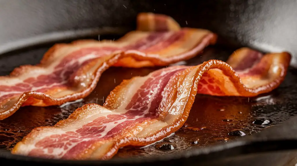 fry bacon until crispy