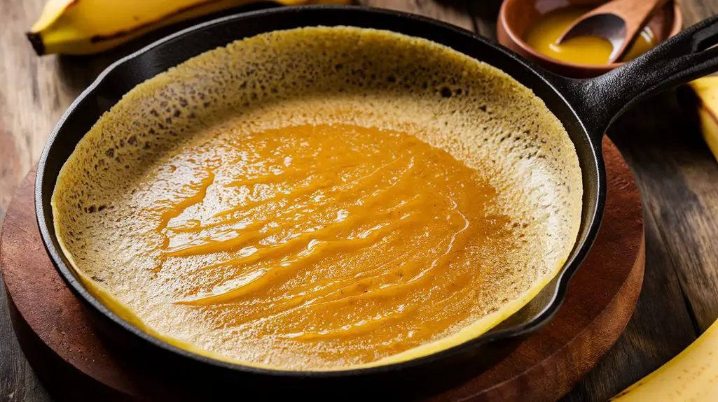 grease skillet using ghee