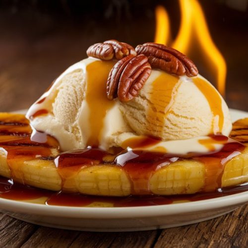 grilled banana dessert delight