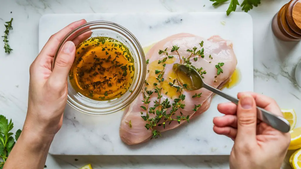marinate chicken thoroughly