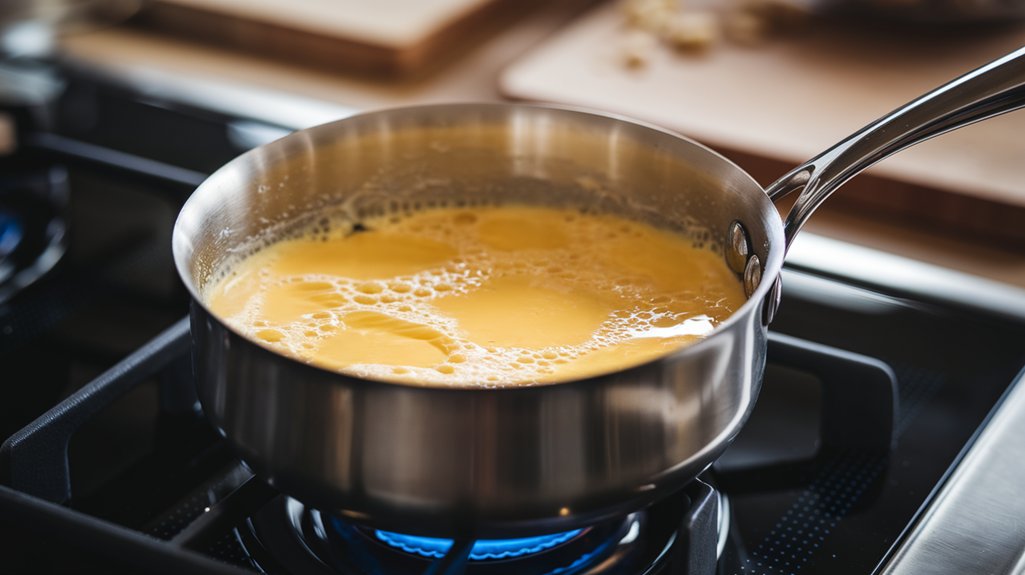 melt butter in saucepan