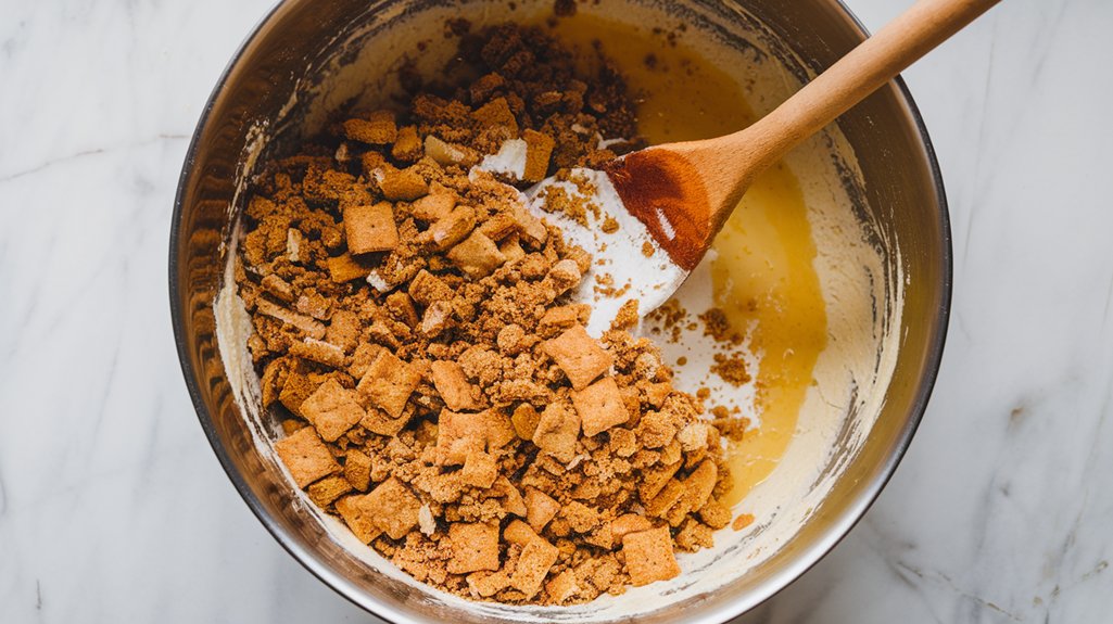 mix crust ingredients well