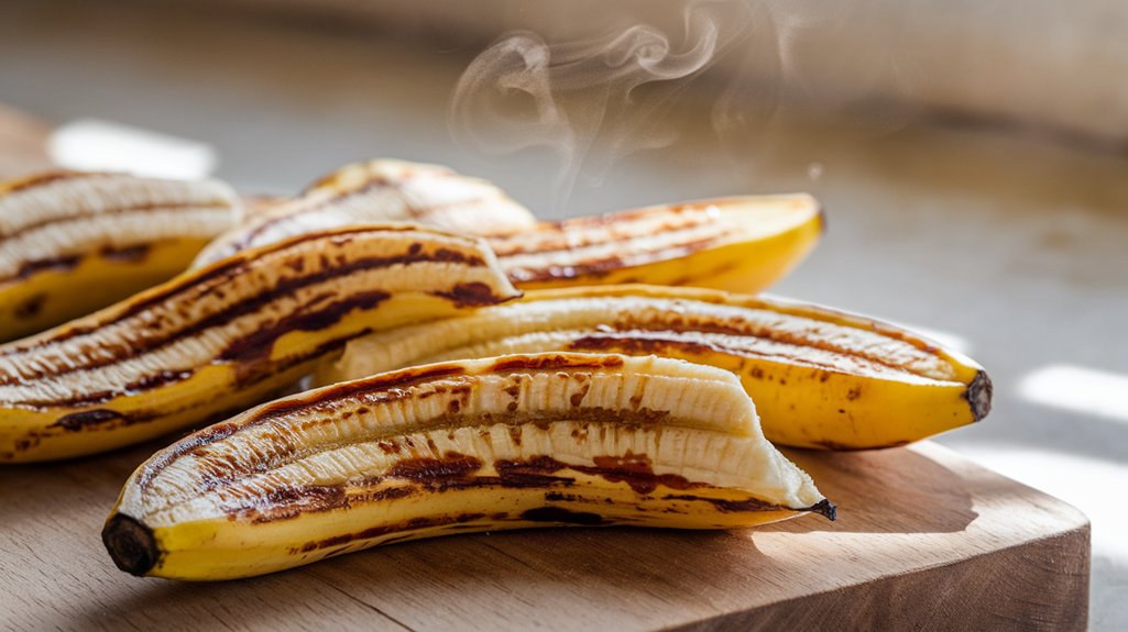 rest bananas for five minutes