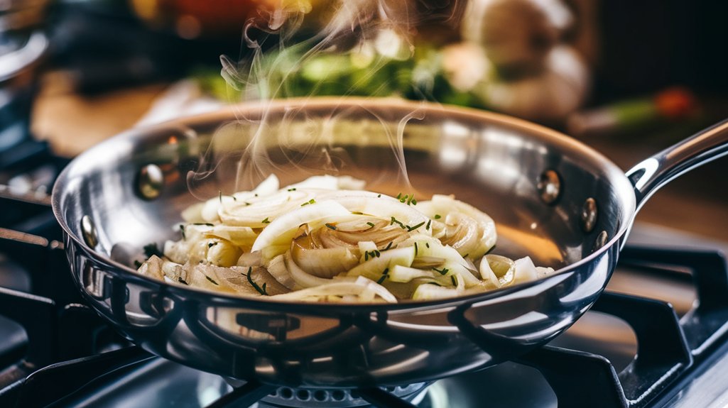 saut onion and garlic