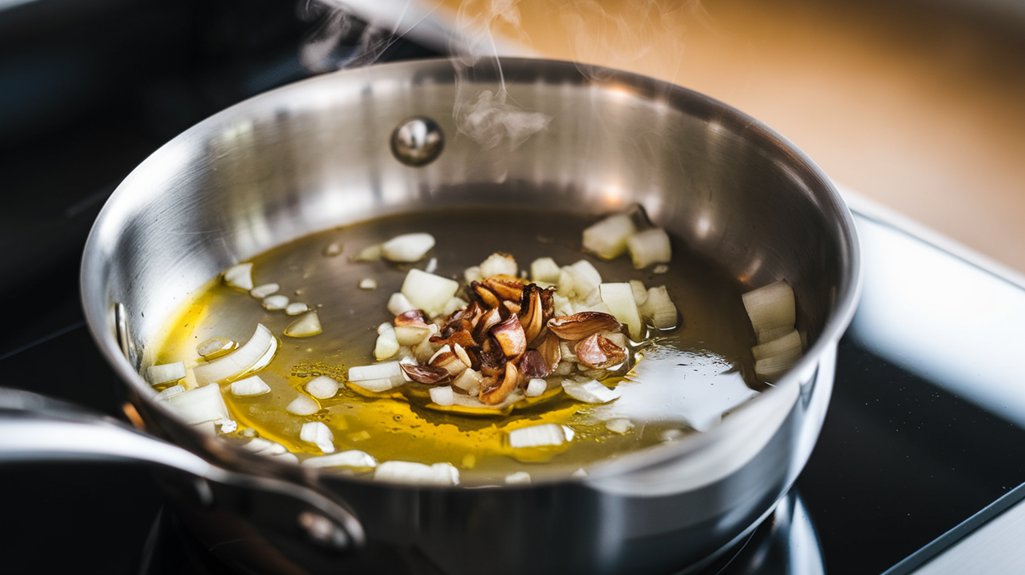 saut onion and garlic