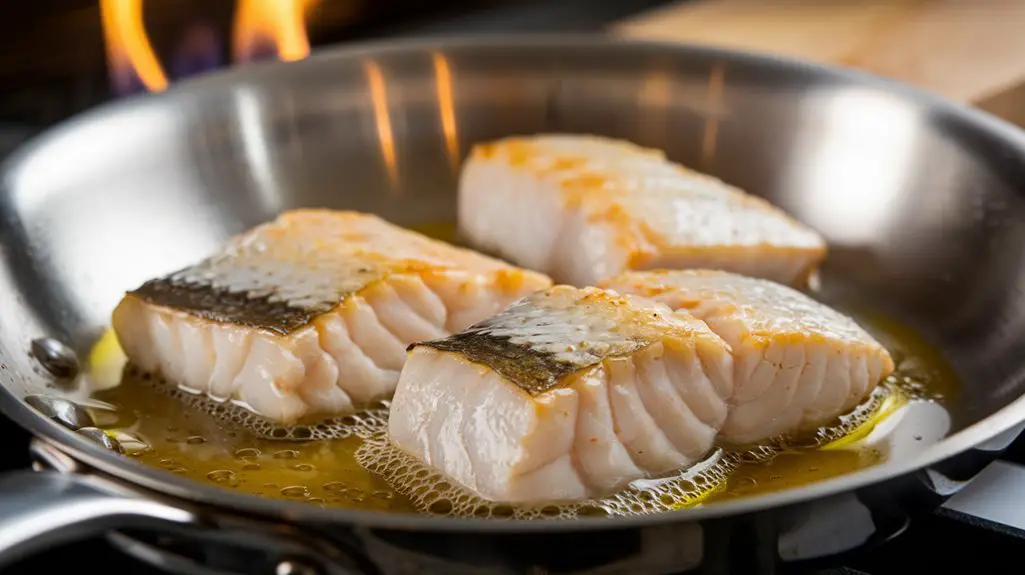 sear cod to golden