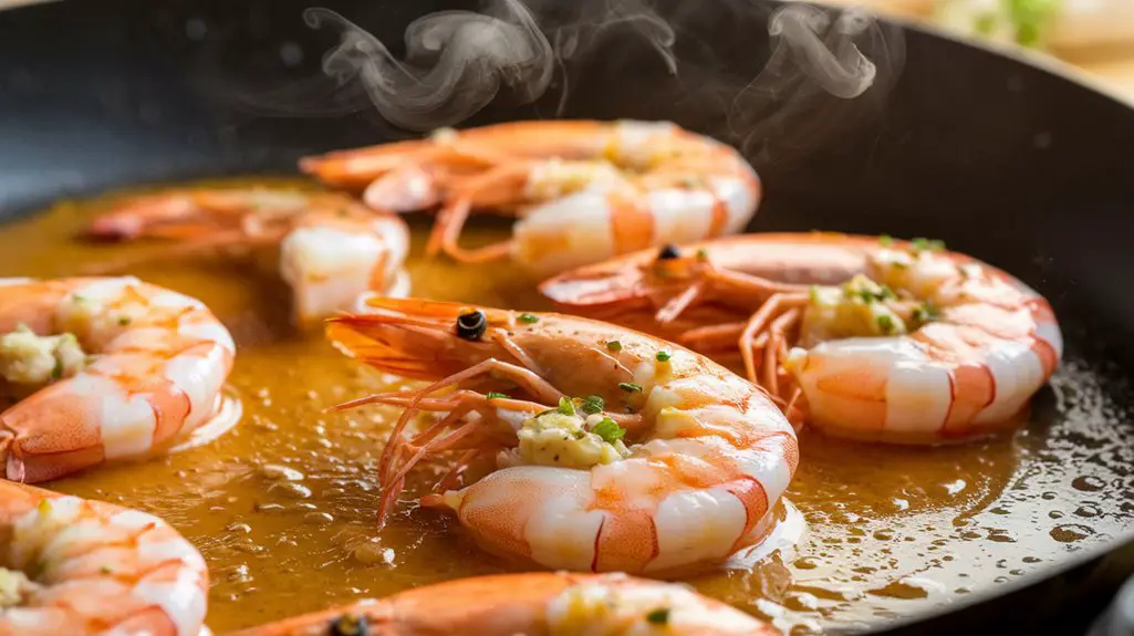 sear shrimp until pink