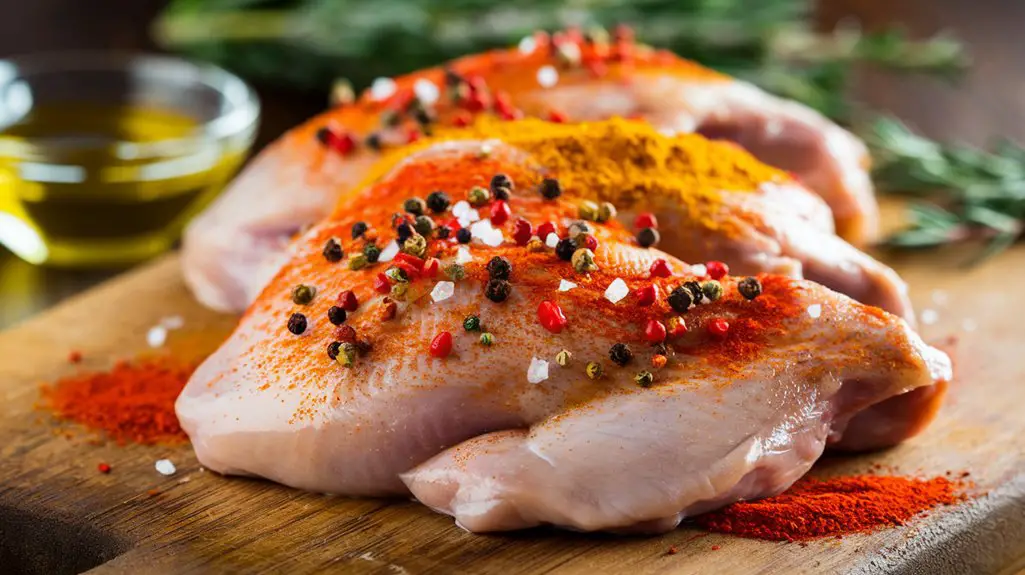 season chicken with spices
