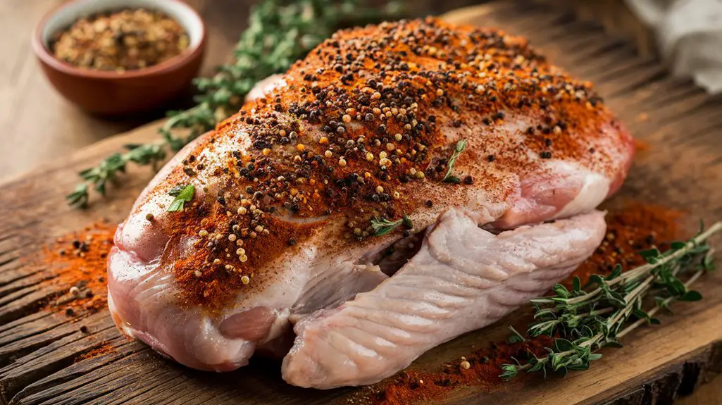season turkey with spices