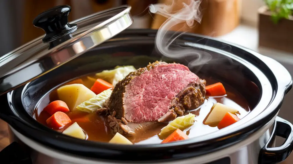 simmer brisket for hours