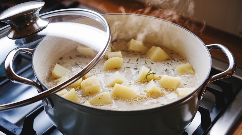simmer potatoes until tender