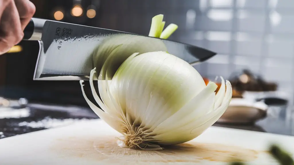 slice onion into petals