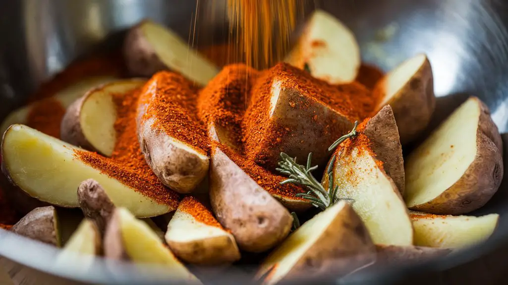 spice mix coated wedges