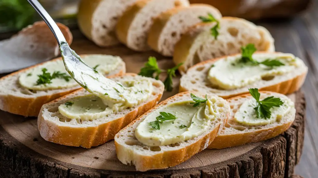 spread mixture on bread