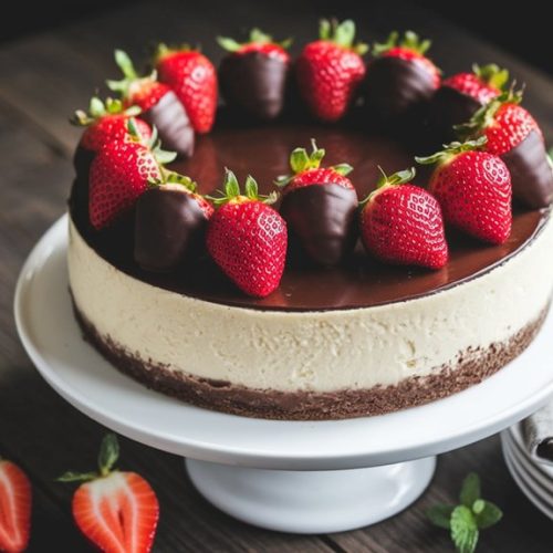 Chocolate_Dipped_Strawberry_Cheesecake