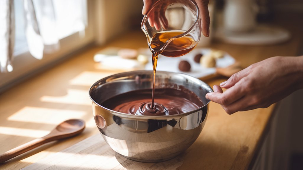 add amaretto to mixture