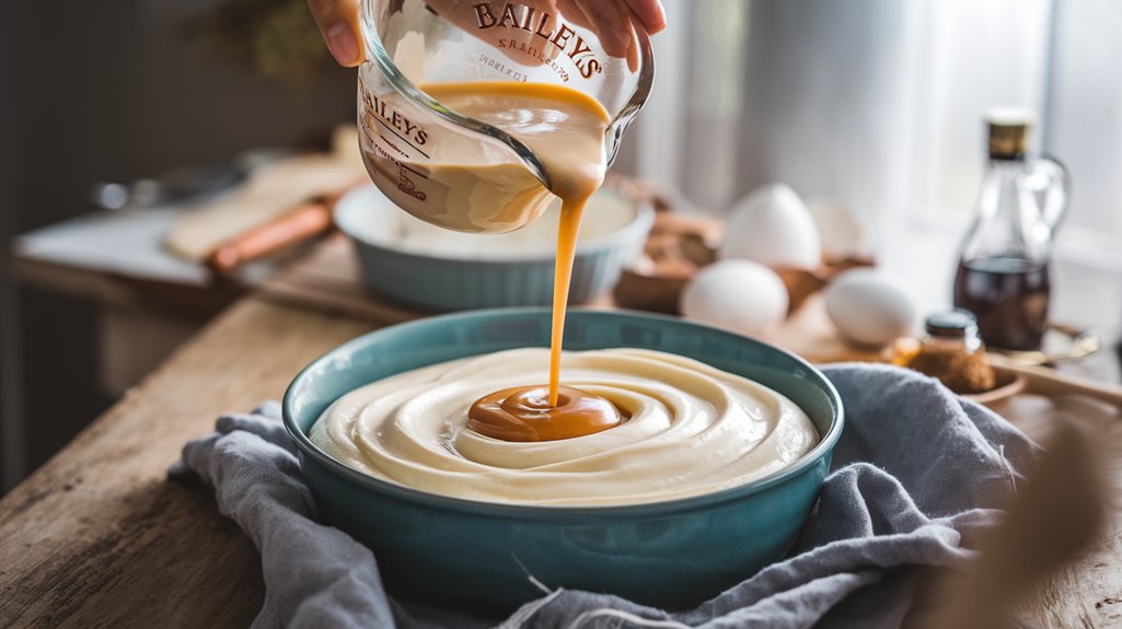 add baileys to mixture