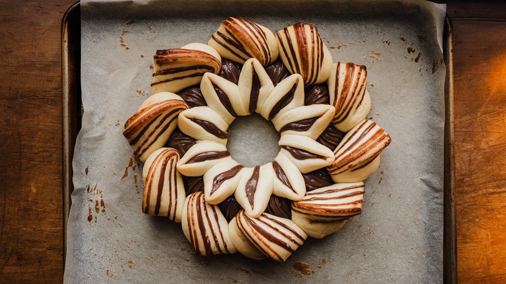 arrange pastry on sheet