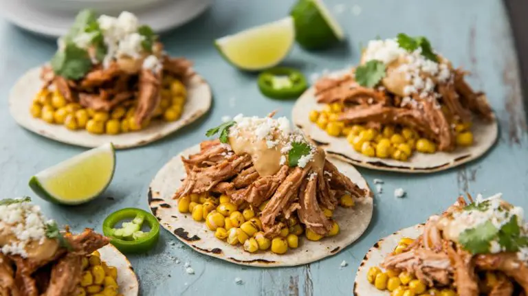 barbecue chicken corn tacos