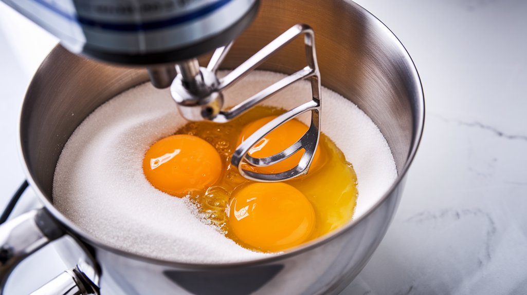beat yolks and sugar