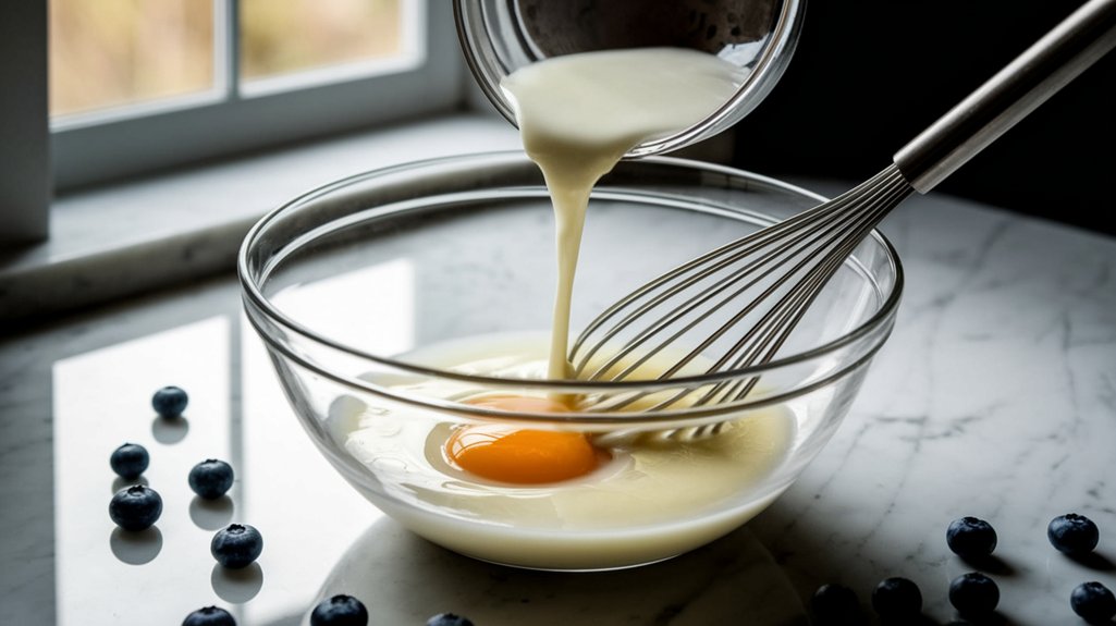 blend wet ingredients separately